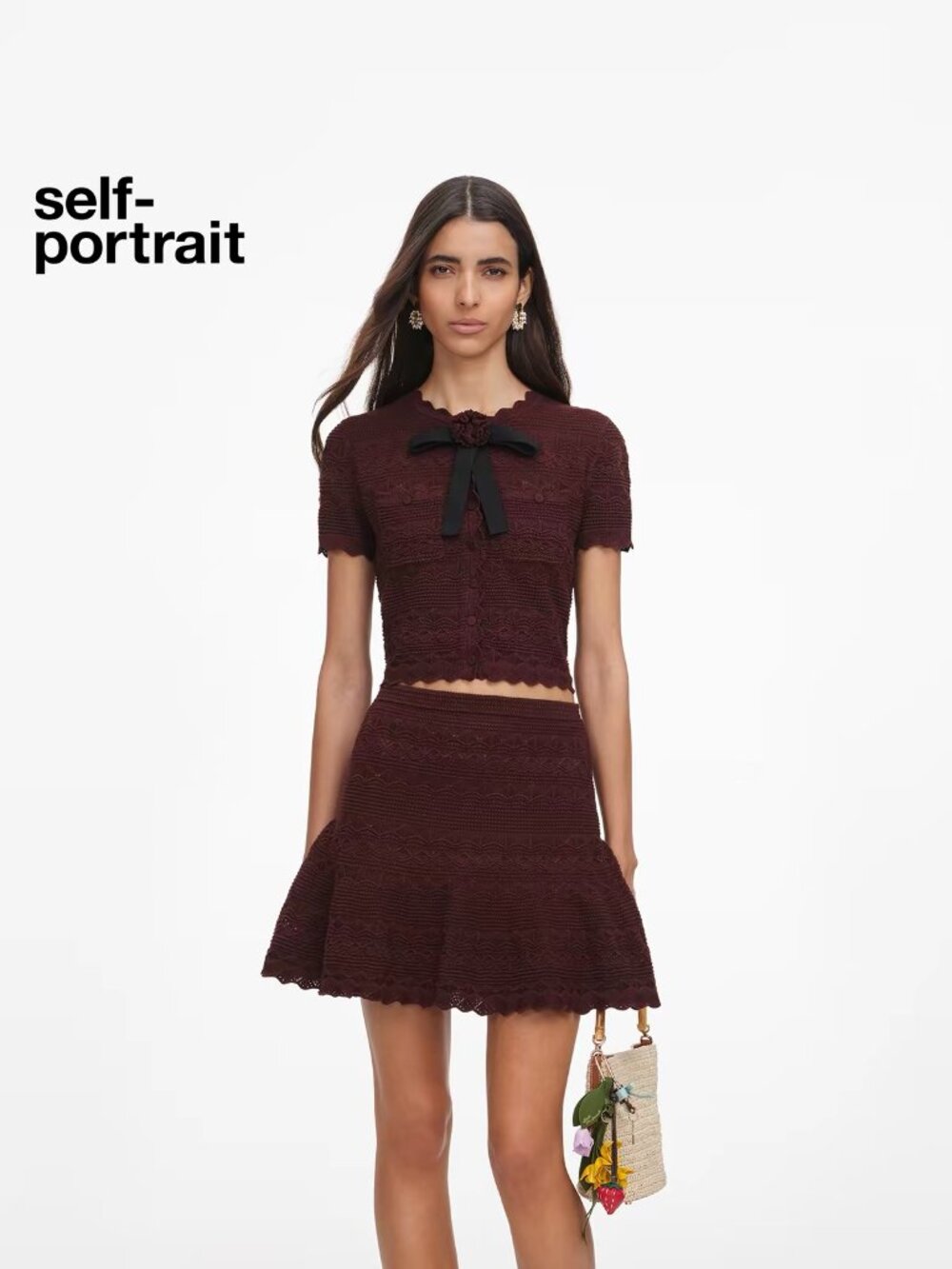 Self-Portrait Two-Piece Knit Set